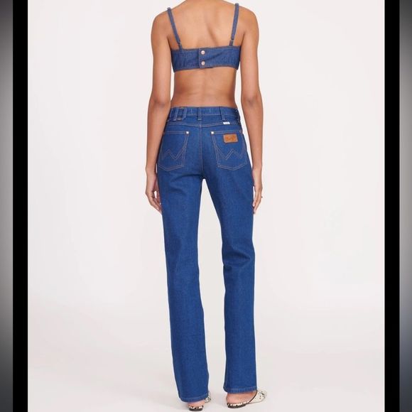 STAUD+Wrangler Straight Cut 32x32 denim jeans - Picture 1 of 12